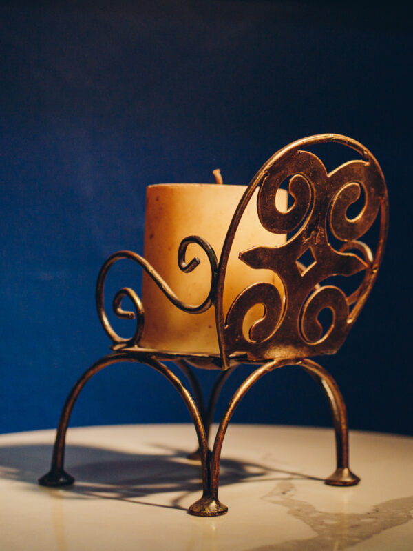 ADINKRA CHAIR CANDLE HOLDER